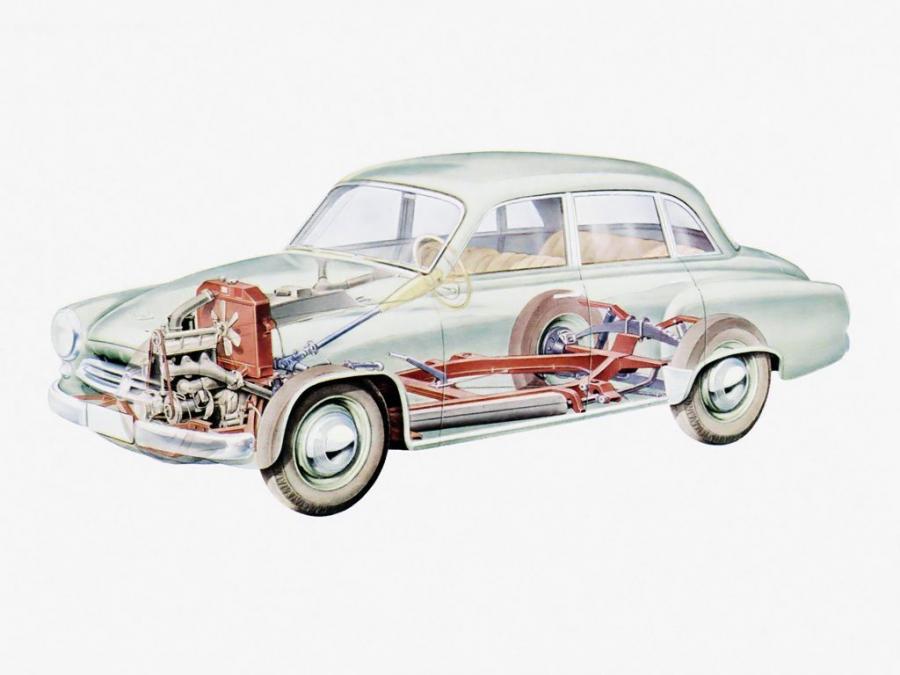 Схема Wartburg 311 Limousine 1956 года  (фото 12 из 14)